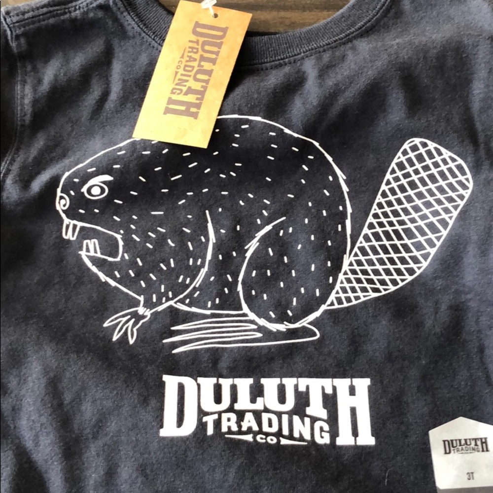FREE w purchase. Duluth Trading Co 3T navy Long-sleeved Tee
